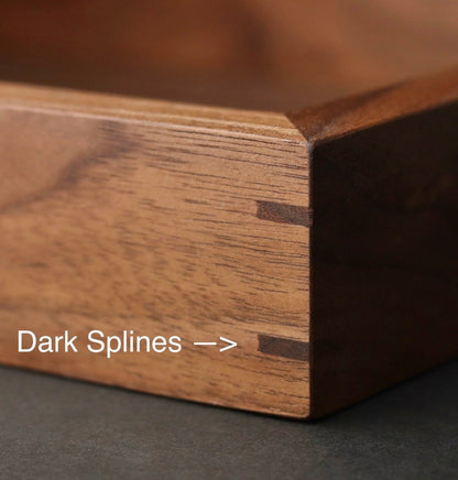 Rectangle Miter Tray / Various Sizes - Black Walnut Wooden Tray