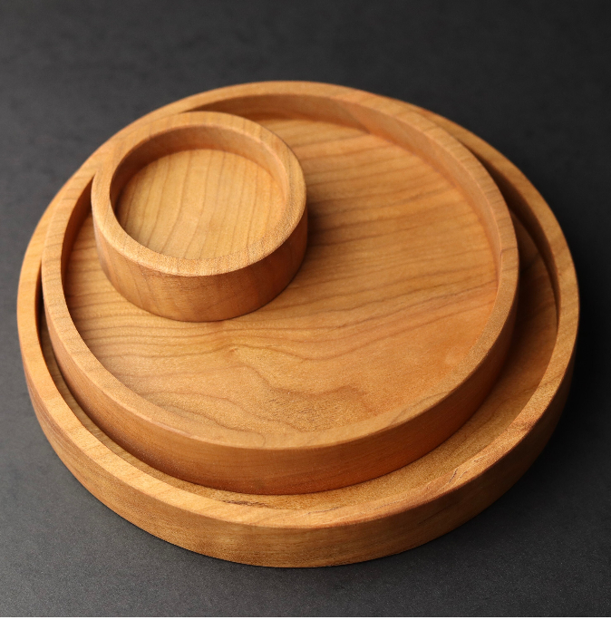 Best Seller / Round Wood Tray - Choose Your Size / Candle Holder, Catch All, Home Decor
