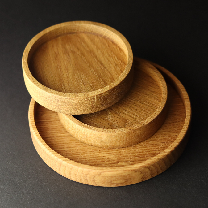 Best Seller / Round Wood Tray - Choose Your Size / Candle Holder, Catch All, Home Decor