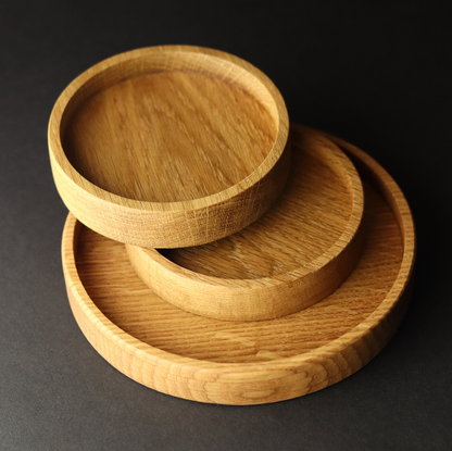 Best Seller / Round Wood Tray - Choose Your Size / Candle Holder, Catch All, Home Decor