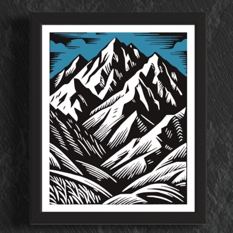 Giclee Mountain Print - 11" x 14"