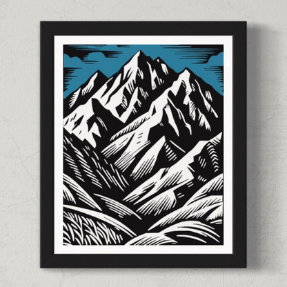 Giclee Mountain Print - 11" x 14"