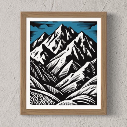 Giclee Mountain Print - 11" x 14"